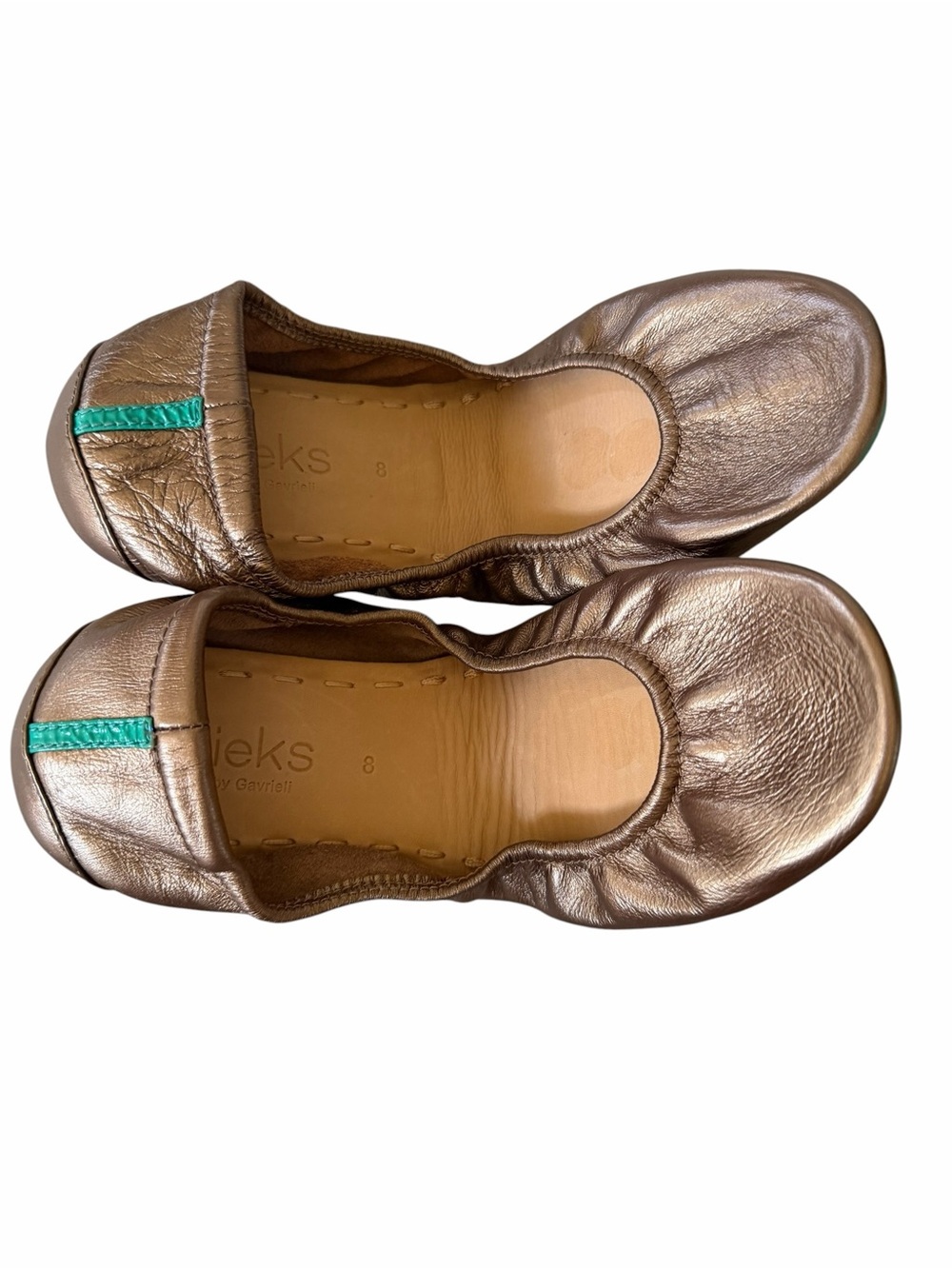 Tieks by Gavrieli Metallic Bronze Ballet Flats Size 8 - Picture 6 of 12